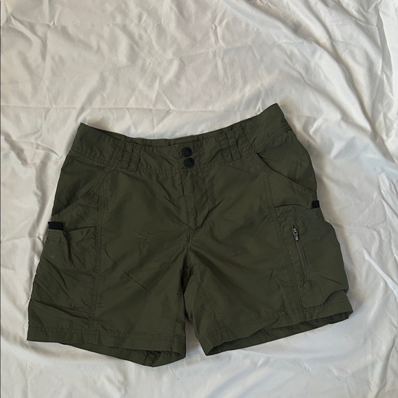REI Olive Green Women's Athletic Shorts - Picture 2 of 7